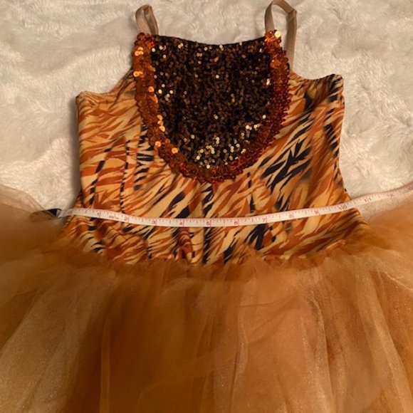 Dansco Dance Costume Tiger Girls Size MC Halloween - Picture 9 of 10